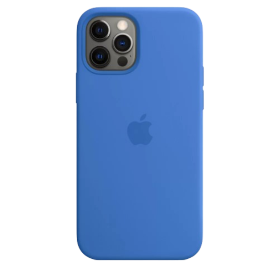Apple silicone case with MagSafe iPhone 12/12 Pro (Original Quality) Capri Blue